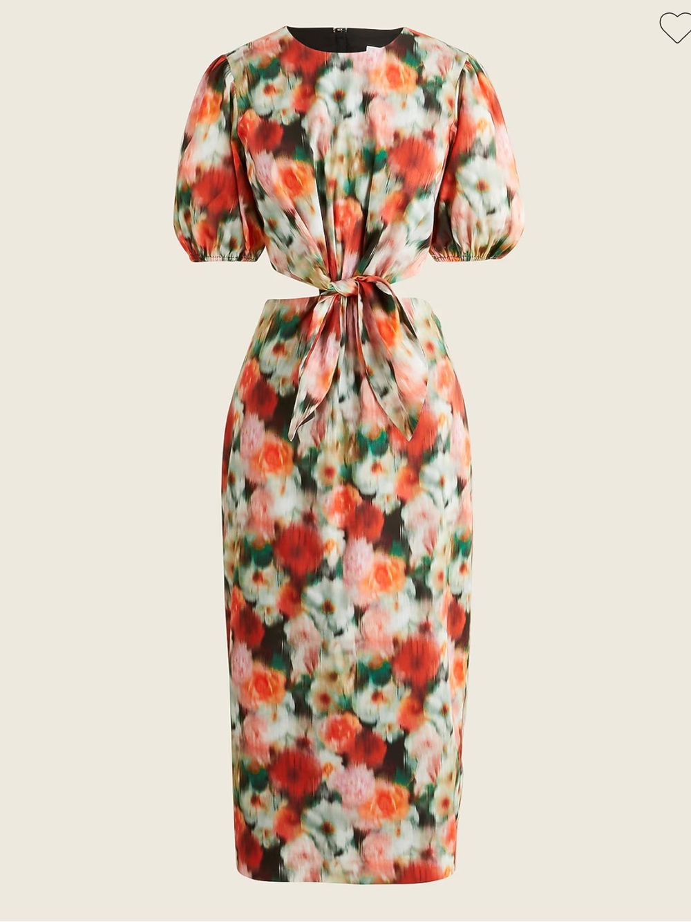 J Crew Cutout Dress In Liberty Hazy Days Floral Print